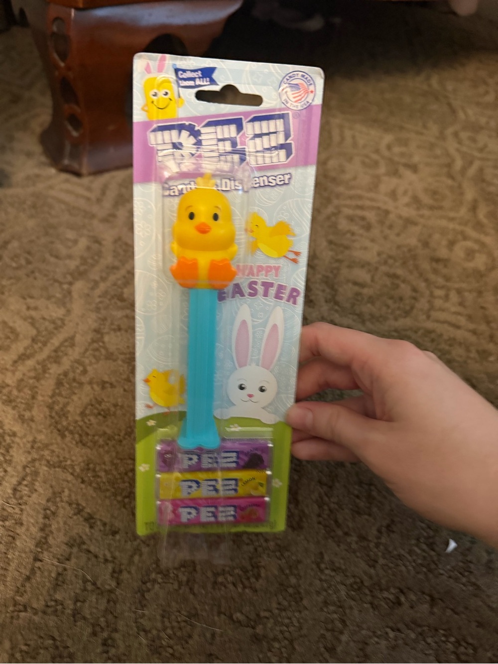 NEW Easter PEZ Yellow Chick Sealed Package Yellow Baby Bird Candy Made in USA